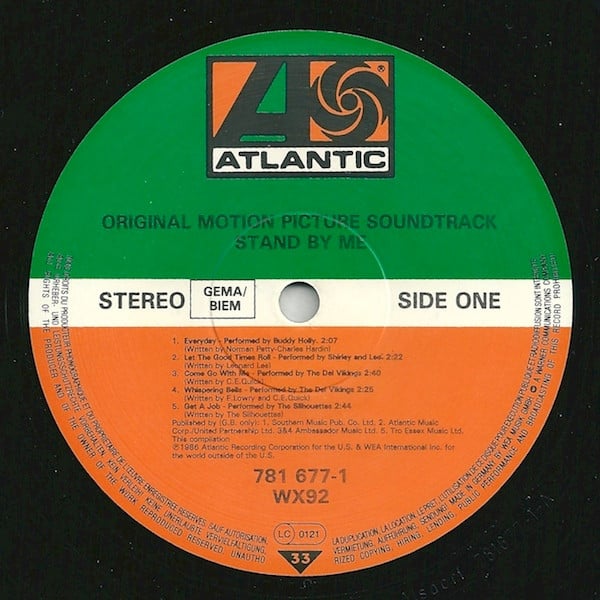 Various : Stand By Me (Original Motion Picture Soundtrack) (LP, Comp)