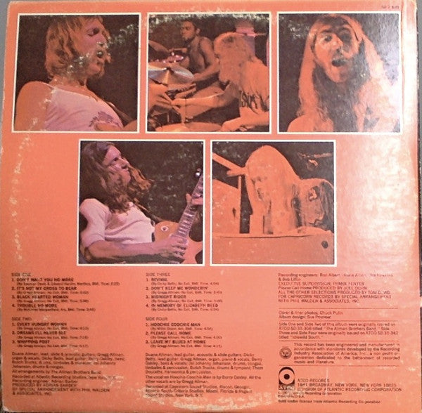 The Allman Brothers Band : Beginnings (2xLP, Comp, Club, Cap)