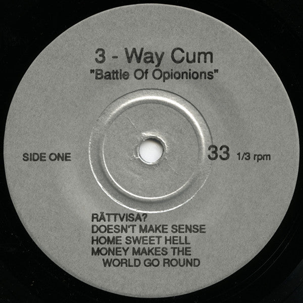 3-Way Cum : Battle Of Opinions (7")