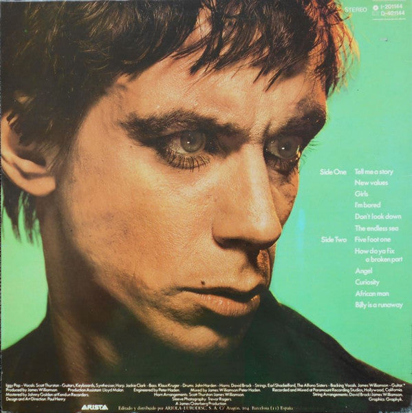 Iggy Pop : New Values = Nuevos Valores (LP, Album, RE, Gat)