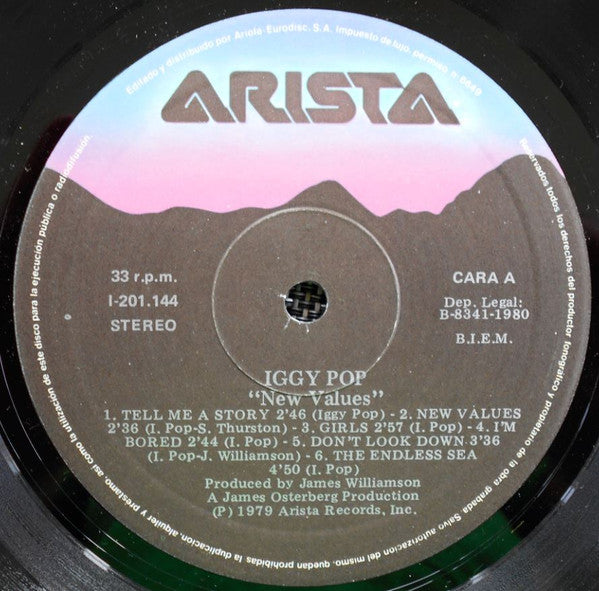 Iggy Pop : New Values = Nuevos Valores (LP, Album, RE, Gat)