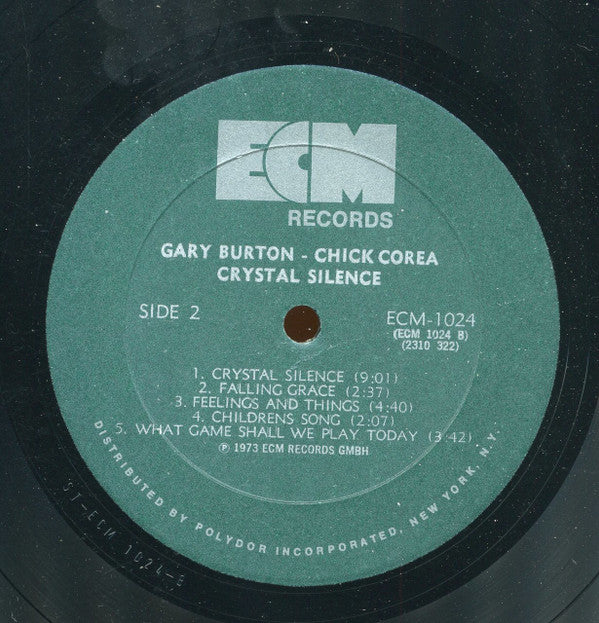 Gary Burton / Chick Corea : Crystal Silence (LP, Album, All)