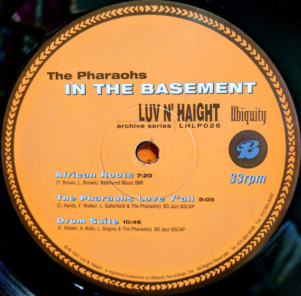 The Pharaohs (2) : In The Basement (LP, Album)