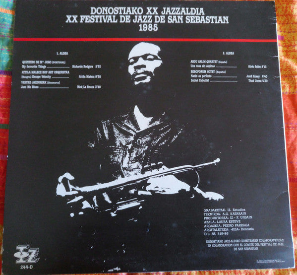 Various : Donostiako XX Jazzaldia (XX Festival De Jazz De San Sebastian 1985) (LP)