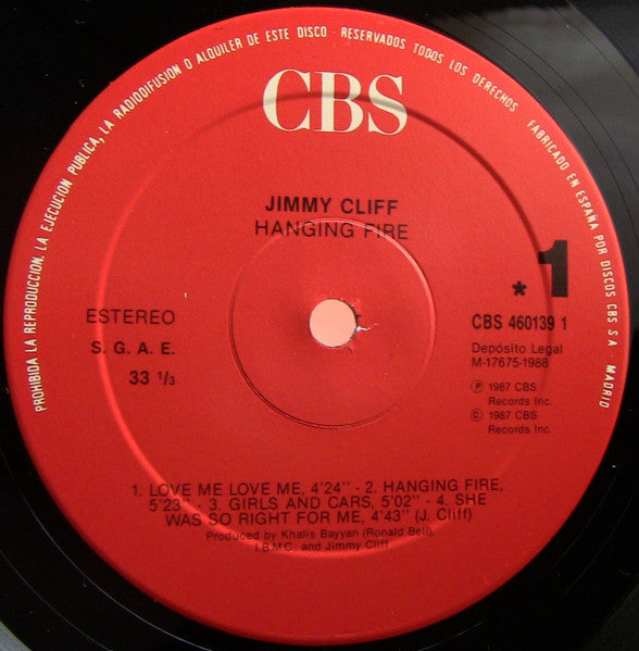 Jimmy Cliff : Hanging Fire (LP)