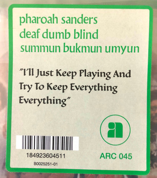 Pharoah Sanders : Summun Bukmun Umyun - Deaf Dumb Blind (LP, Album, RE, RM)