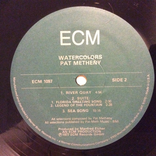 Pat Metheny : Watercolors (LP, Album, RE)