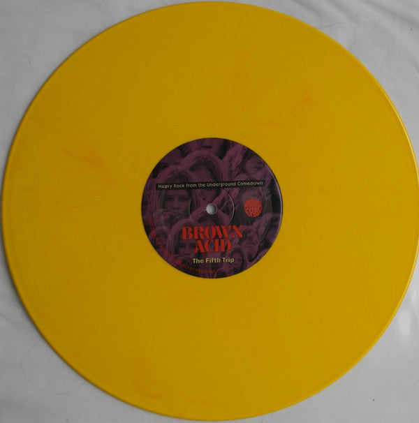 Various : Brown Acid: The Fifth Trip (Heavy Rock From The Underground Comedown) (LP, Comp, Yel)