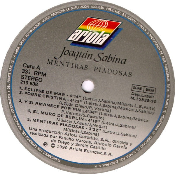 Joaquín Sabina : Mentiras Piadosas (LP, Album)