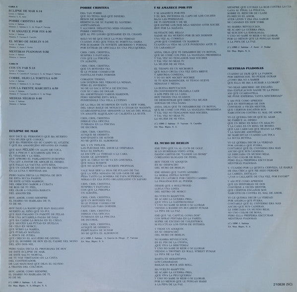 Joaquín Sabina : Mentiras Piadosas (LP, Album)