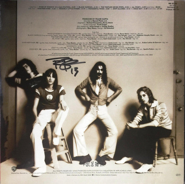 Frank Zappa : Zoot Allures (LP, Album)