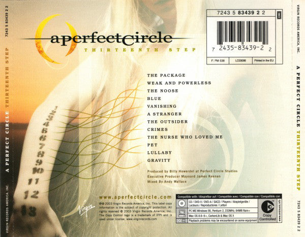A Perfect Circle : Thirteenth Step (CD, Album, Copy Prot.)