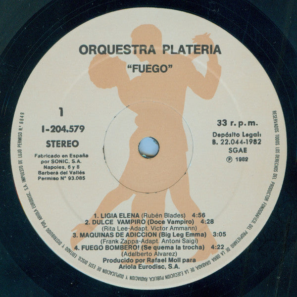 Orquestra Plateria : Fuego (LP, Album)