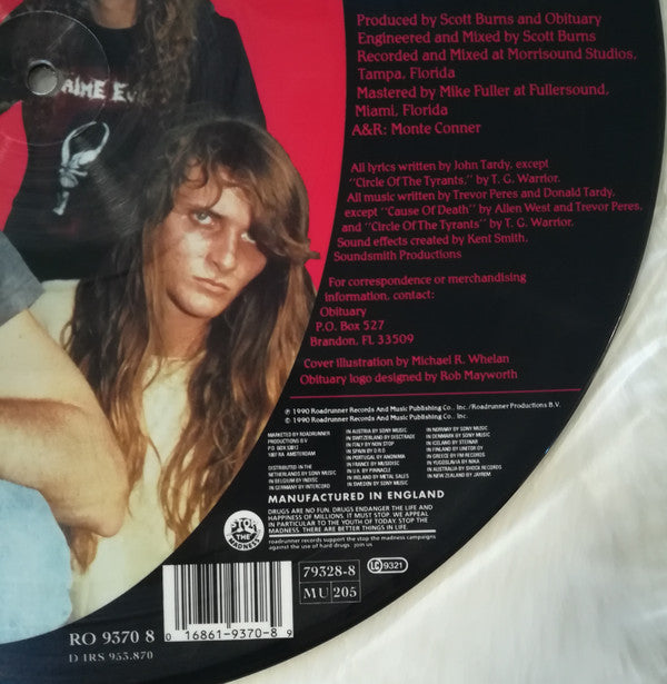 Obituary : Cause Of Death (LP, Album, Ltd, Pic)