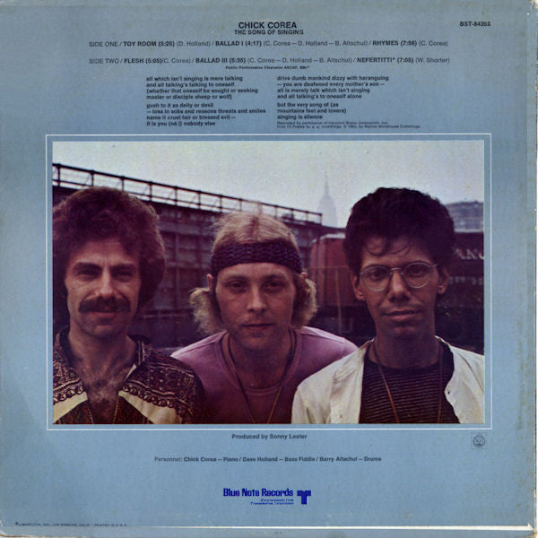 Chick Corea : The Song Of Singing (LP, Album, RP)