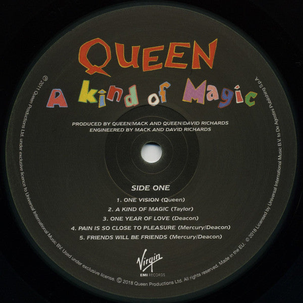 Queen : A Kind Of Magic (LP, Album, RE, RM, Gat)