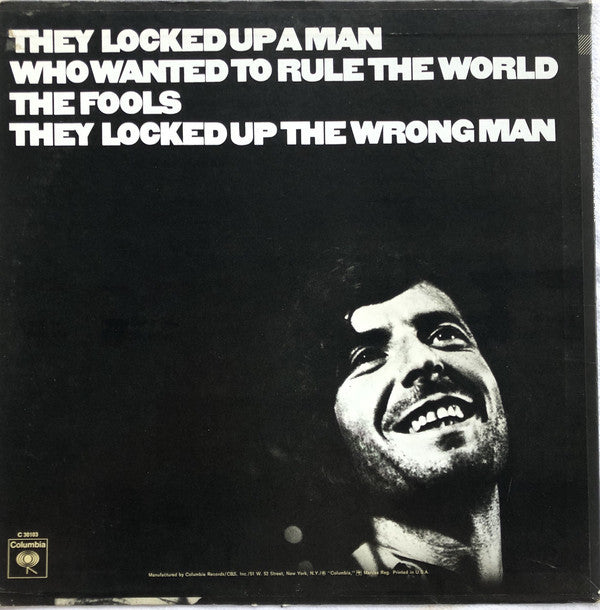 Leonard Cohen : Songs Of Love And Hate (LP, Album, Pit)