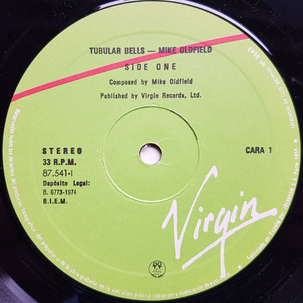 Mike Oldfield : Tubular Bells (LP, Album, RE)