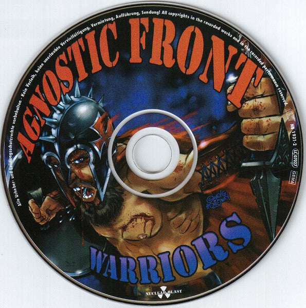 Agnostic Front : Warriors (CD, Album)