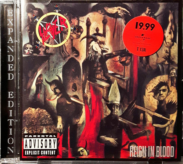 Slayer : Reign In Blood (CD, Album, RE, RM, Exp)