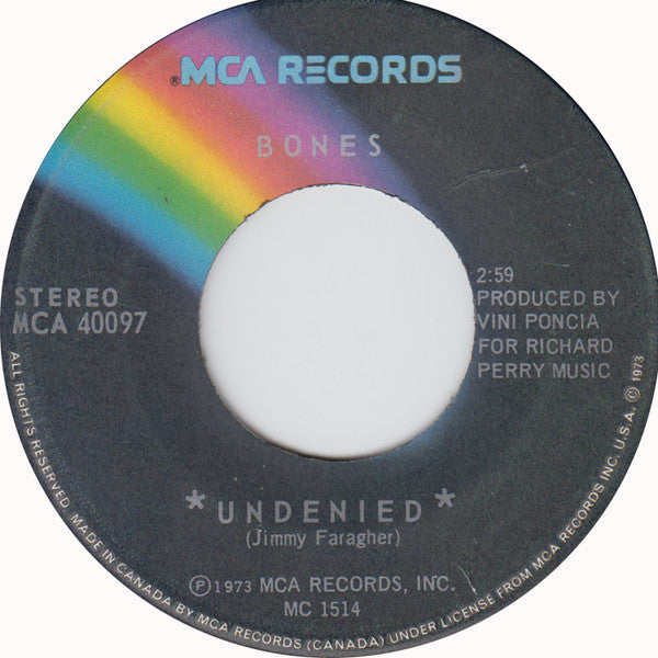 Bones (25) : Undenied (7", Single)