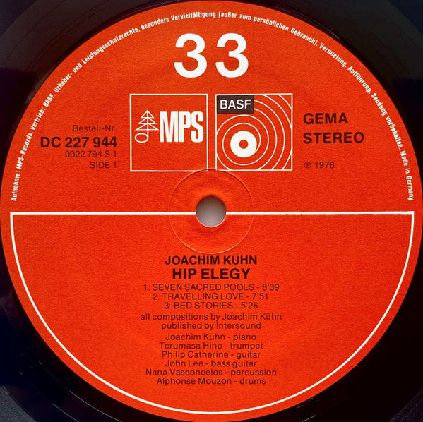Joachim Kühn Feat. Alphonse Mouzon : Hip Elegy (LP, Album, Gat)