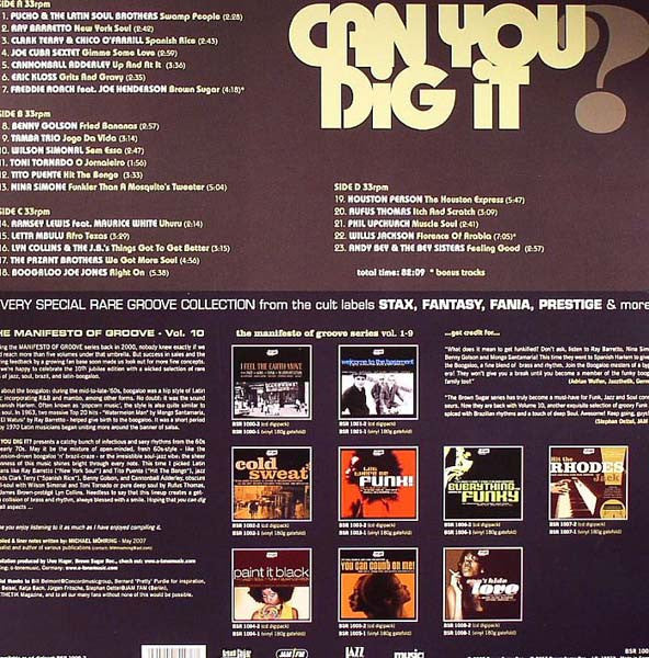 Various : Can You Dig It? (Thrillin' Rare Grooves From Jazz To Soul 'n' Brazil To Boogaloo) (2xLP, Comp, Gat)