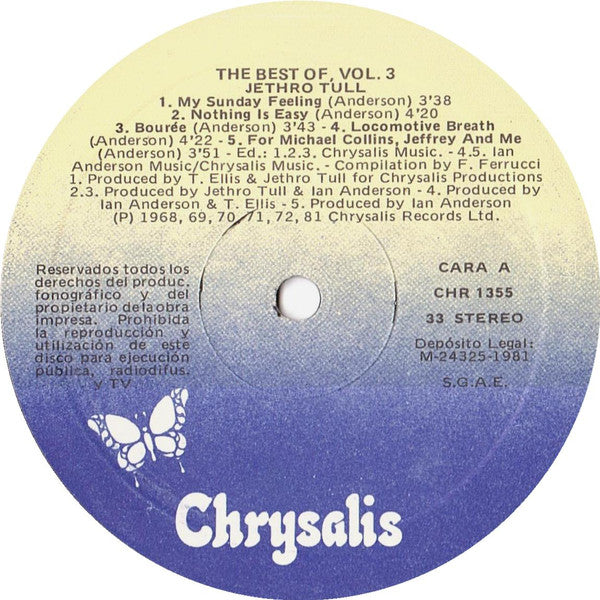 Jethro Tull : The Best Of Jethro Tull Vol. III (LP, Comp)