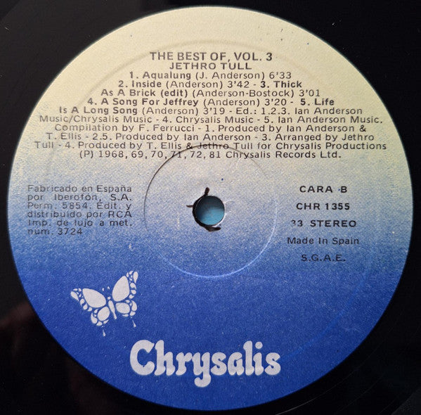 Jethro Tull : The Best Of Jethro Tull Vol. III (LP, Comp)
