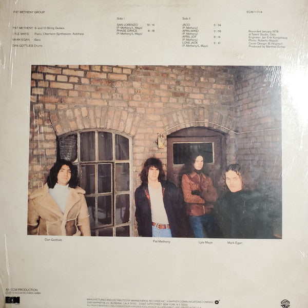 Pat Metheny Group : Pat Metheny Group (LP, Album, Wak)