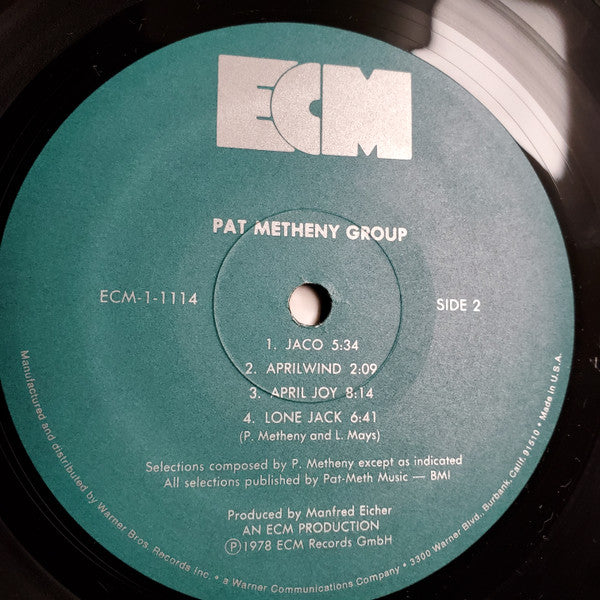 Pat Metheny Group : Pat Metheny Group (LP, Album, Wak)