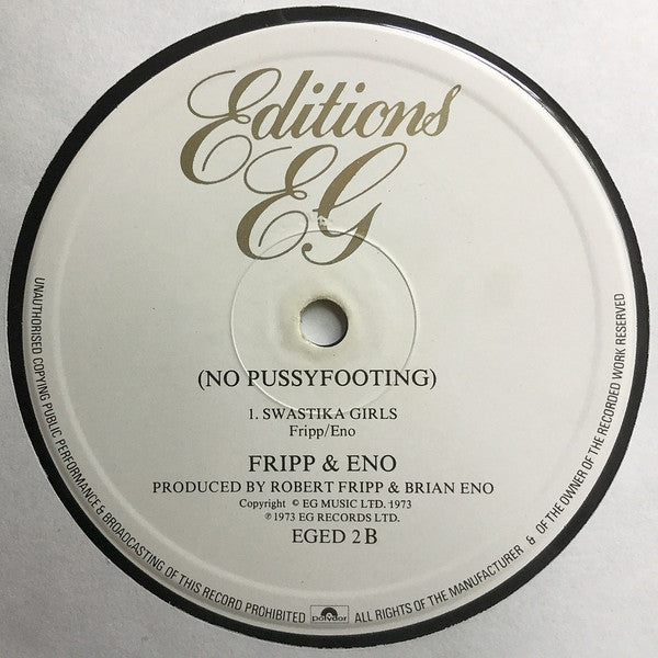 Fripp & Eno : (No Pussyfooting) (LP, Album, RE)