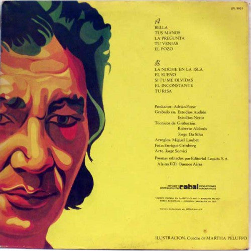 Edgardo Suárez, Pablo Neruda : Los Versos Del Capitan (LP)