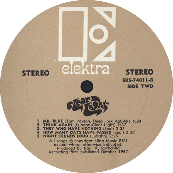 Clear Light (2) : Clear Light (LP, Album, All)