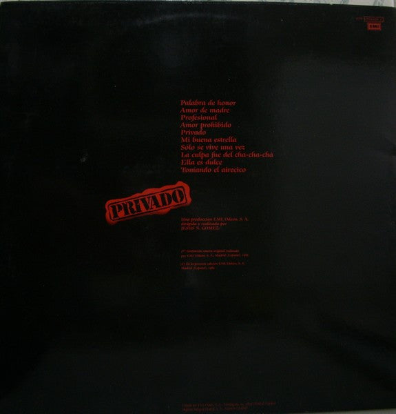 Gabinete Caligari : Privado (LP, Album, Gat)