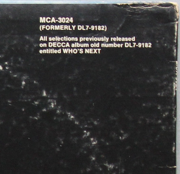 The Who : Who's Next (LP, Album, RE, Pin)