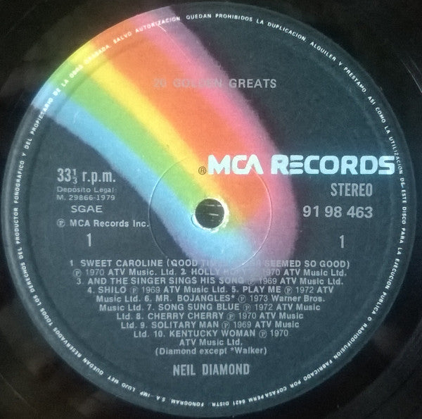 Neil Diamond : 20 Diamonds Hits (LP, Comp)