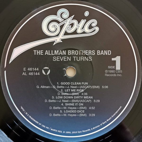 The Allman Brothers Band : Seven Turns (LP, Album, RE, 180)