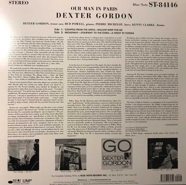 Dexter Gordon : Our Man In Paris (LP, Album, RE, RM, 180)