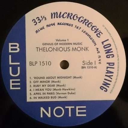 Thelonious Monk : Genius Of Modern Music Volume One (LP, Comp, RE, 180)