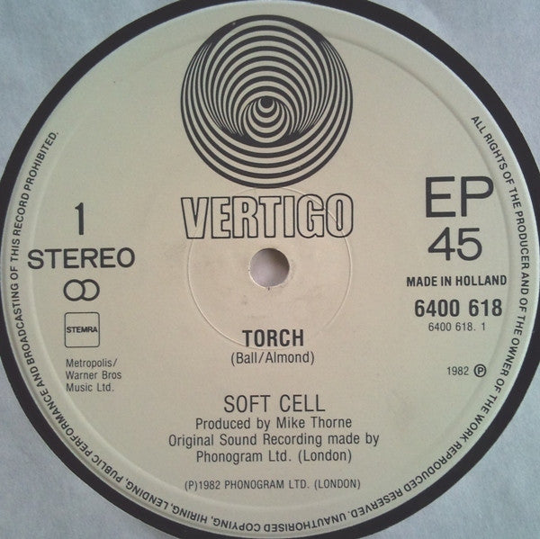 Soft Cell : Torch (12", EP)
