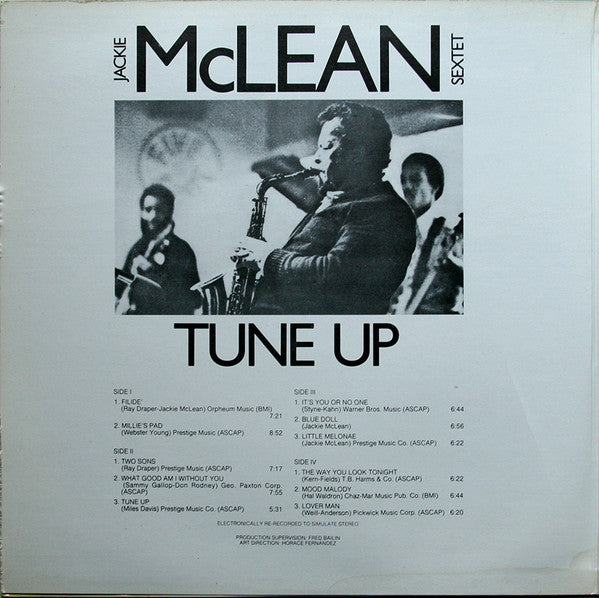 Jackie McLean Sextet : Tune Up (2xLP, Comp)