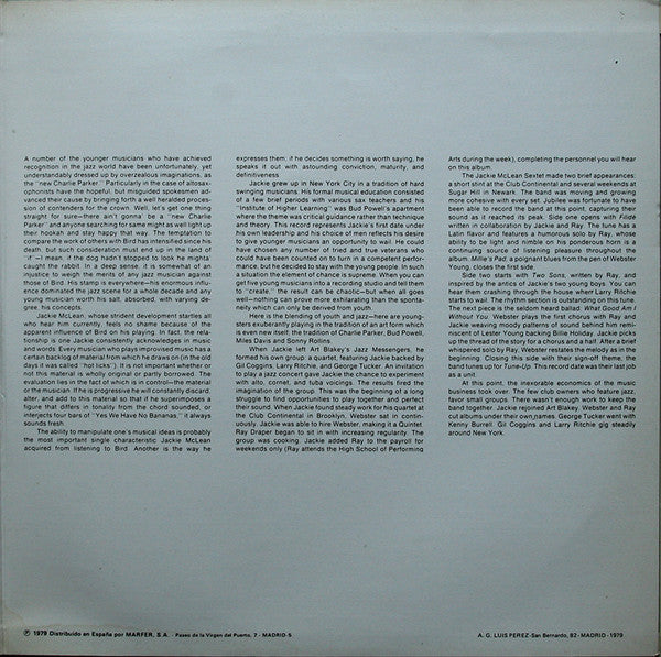 Jackie McLean Sextet : Tune Up (2xLP, Comp)