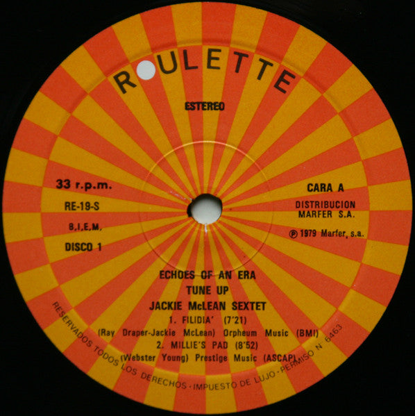 Jackie McLean Sextet : Tune Up (2xLP, Comp)