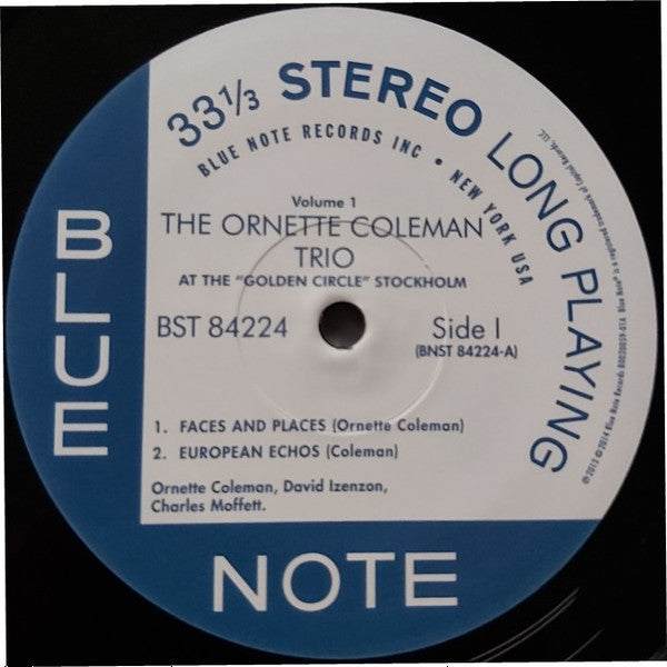 The Ornette Coleman Trio : At The "Golden Circle" Stockholm (Volume One) (LP, Album, RE, 180)