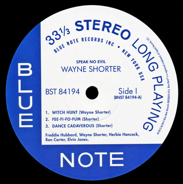 Wayne Shorter : Speak No Evil (LP, Album, RE, 180)