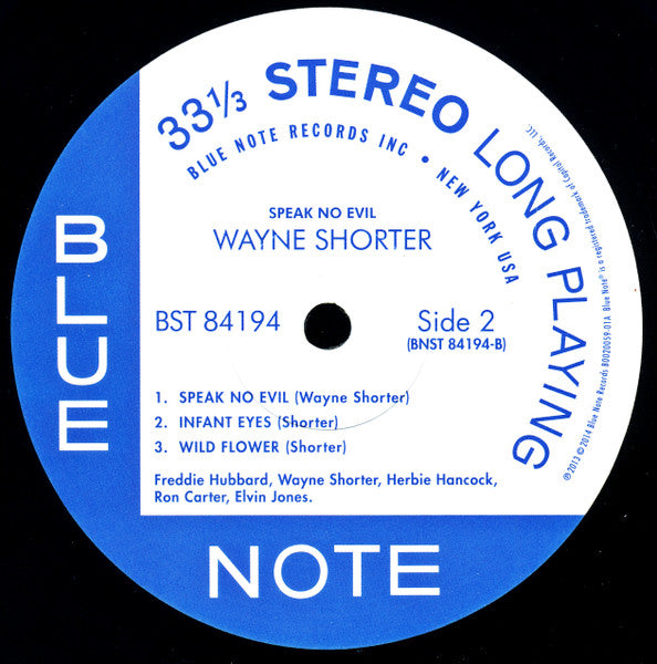 Wayne Shorter : Speak No Evil (LP, Album, RE, 180)