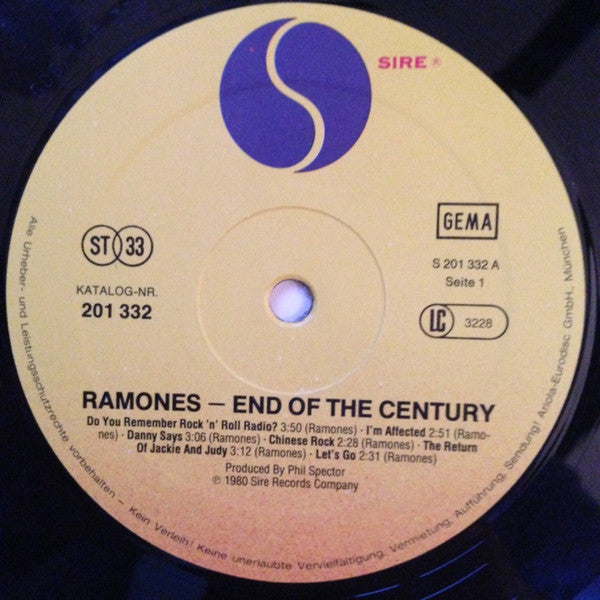 Ramones : End Of The Century (LP, Album)