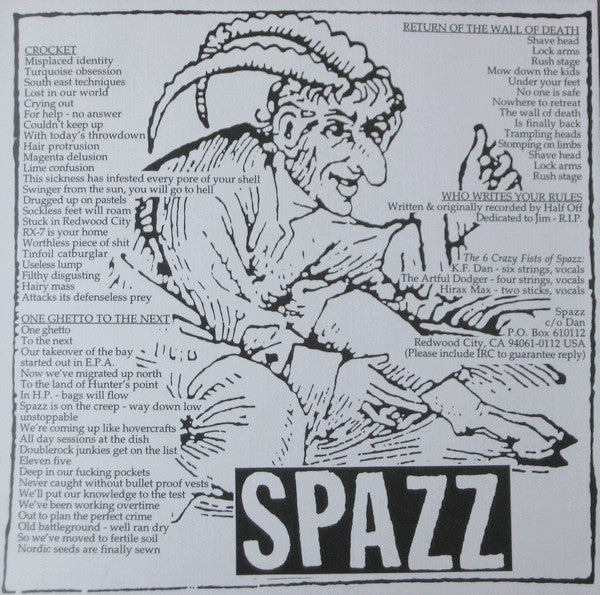 Spazz / Toast (7) : Spazz / Toast (7")