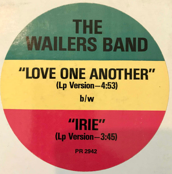 The Wailers Band : Love One Another / Irie (12", Promo)